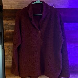 Aerie Brown Fleece Teddy Jacket